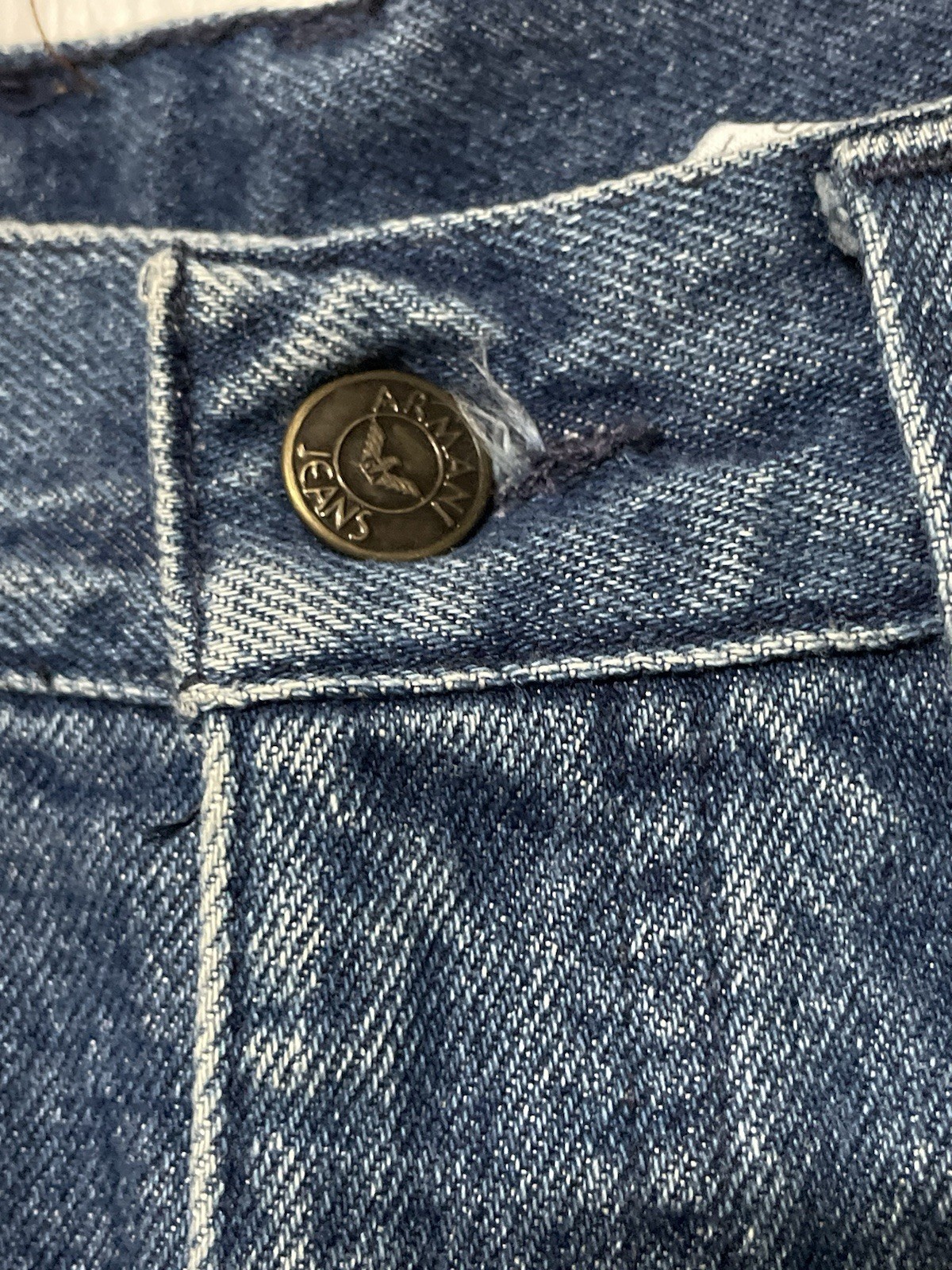 Vtg Armani Jeans 28×26 Unisex 80s 90s Tapered Leg High Waist Made in Italy C2