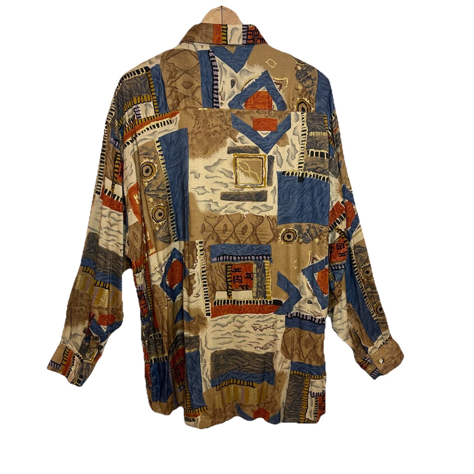 NWT Vintage Deadstock XPL Women’s Size 22 Abstract Graphic 80’s Shirt Button Up