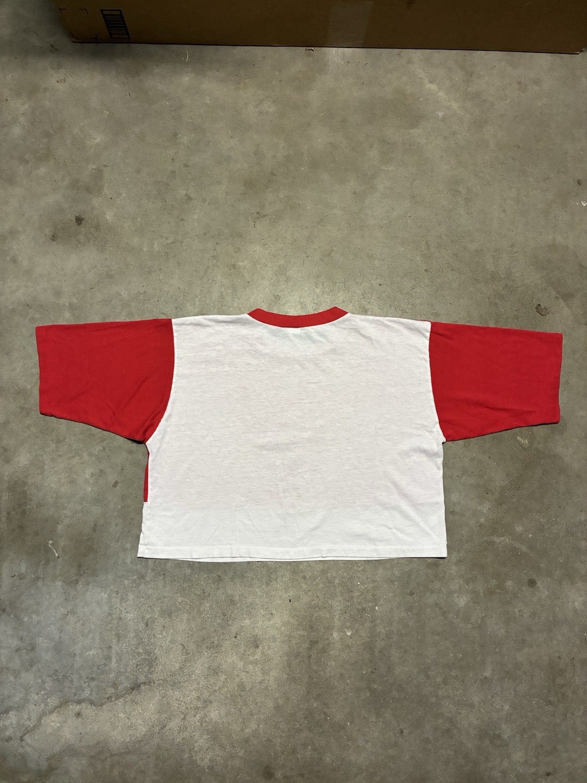 Vintage 1980s Peanuts Snoopy Cardinals Cropped Baseball T-Shirt Artex MLB