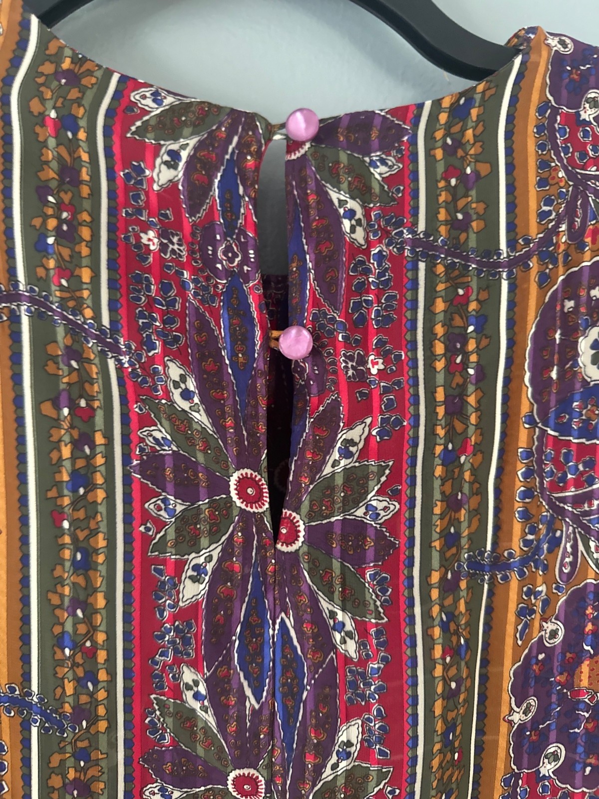 Vintage Leslie Fay Women’s 12 Resort Skirt Set Paisley Cruise Vacation Glam