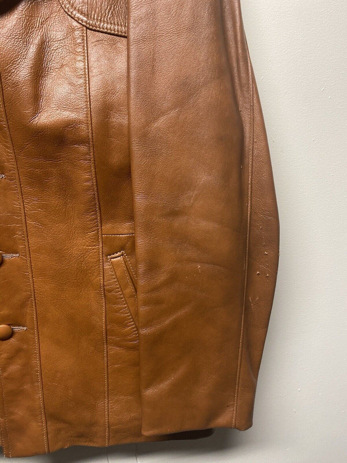 Vintage Leathers by Jeffery Jacket Size Women’s 44 Brown Leather 1990s