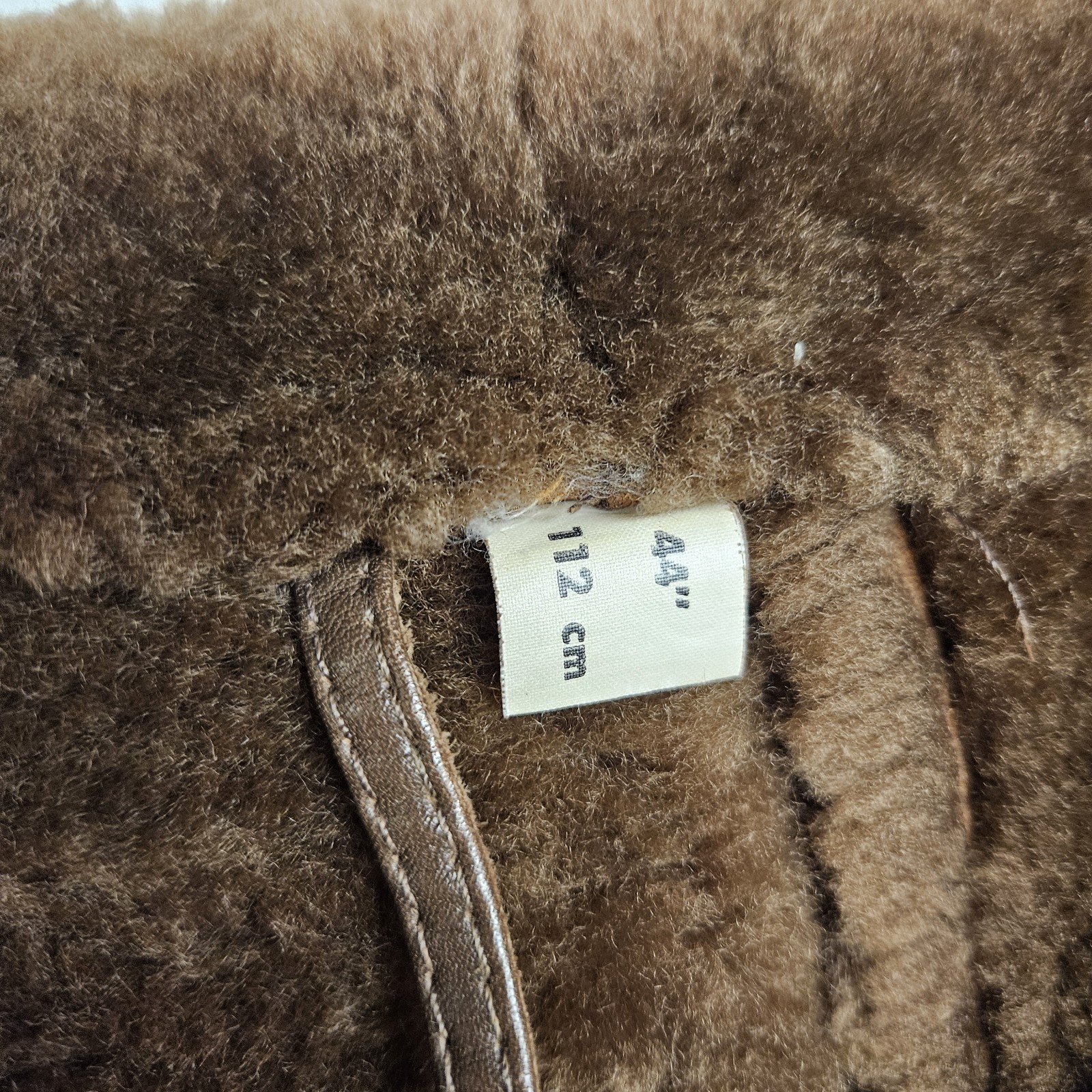 Knight Of New Zealand Vintage Shearling Tailors Luxury Jacket Coat Size 44 70s