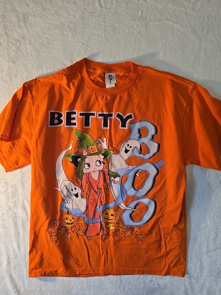 Vintage 2000 Betty Boop Halloween Tshirt Size Large