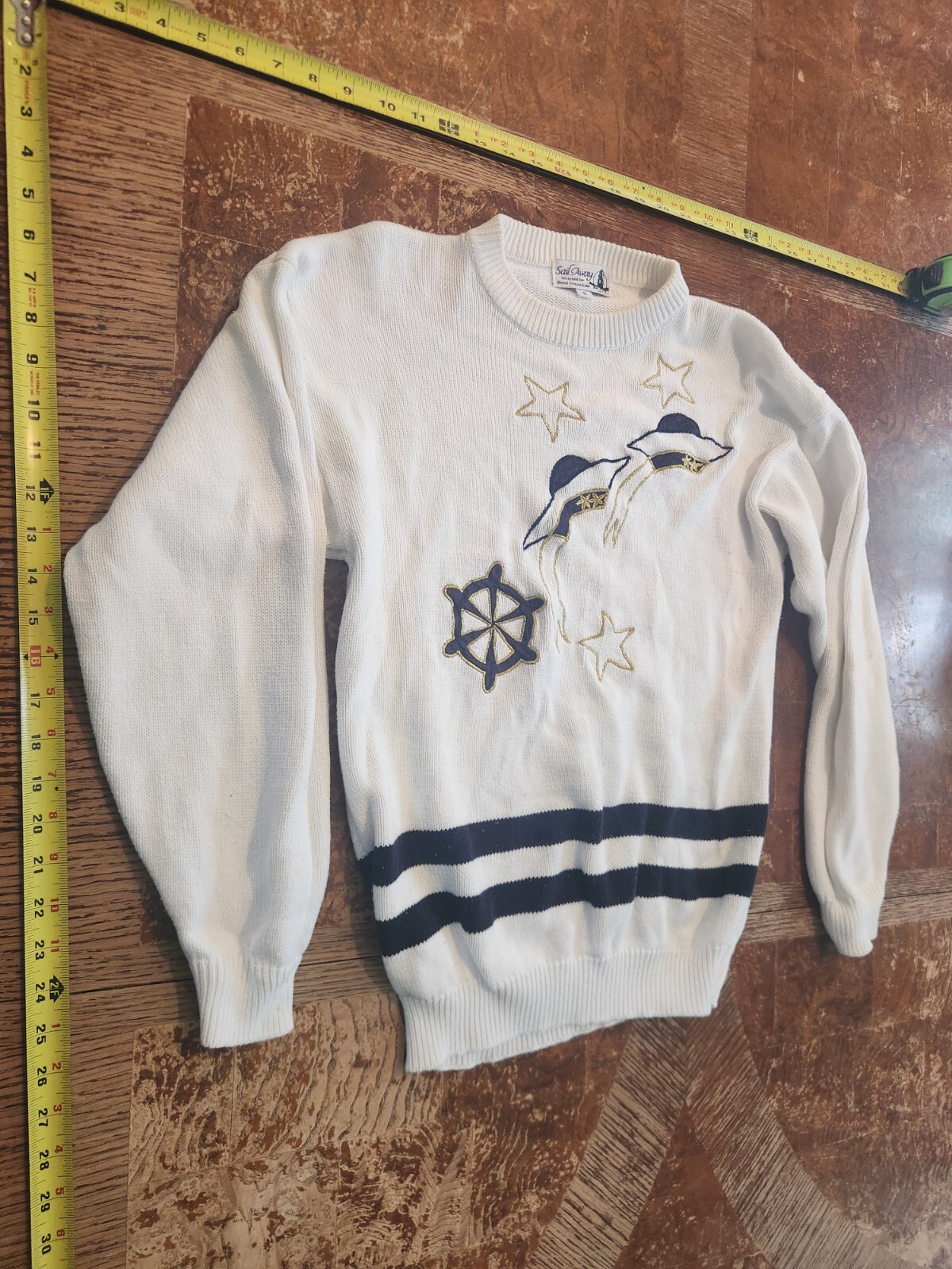 Sail Away Royal Cruise Line Formal Vtg Small Womens Sweater #S119