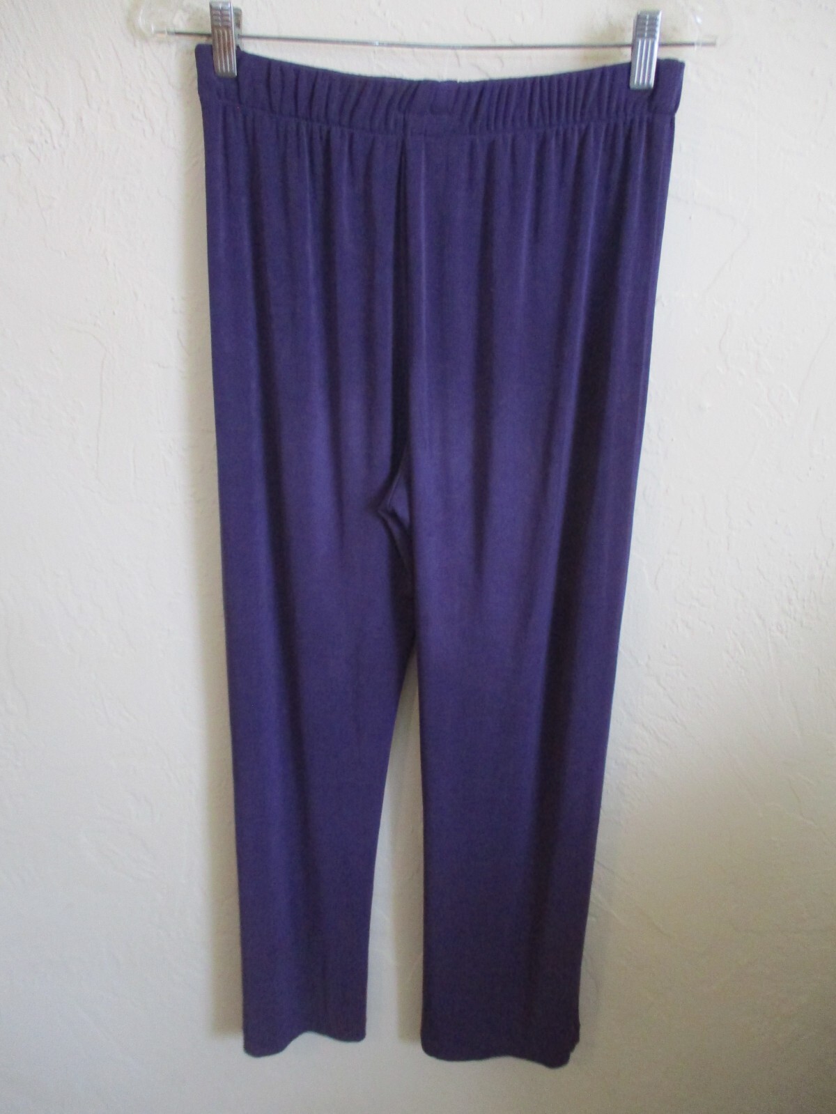 VTG Rabbit Rabbit Rabit Designs Pants Size 8P 8 Petite Purple Jersey Knit