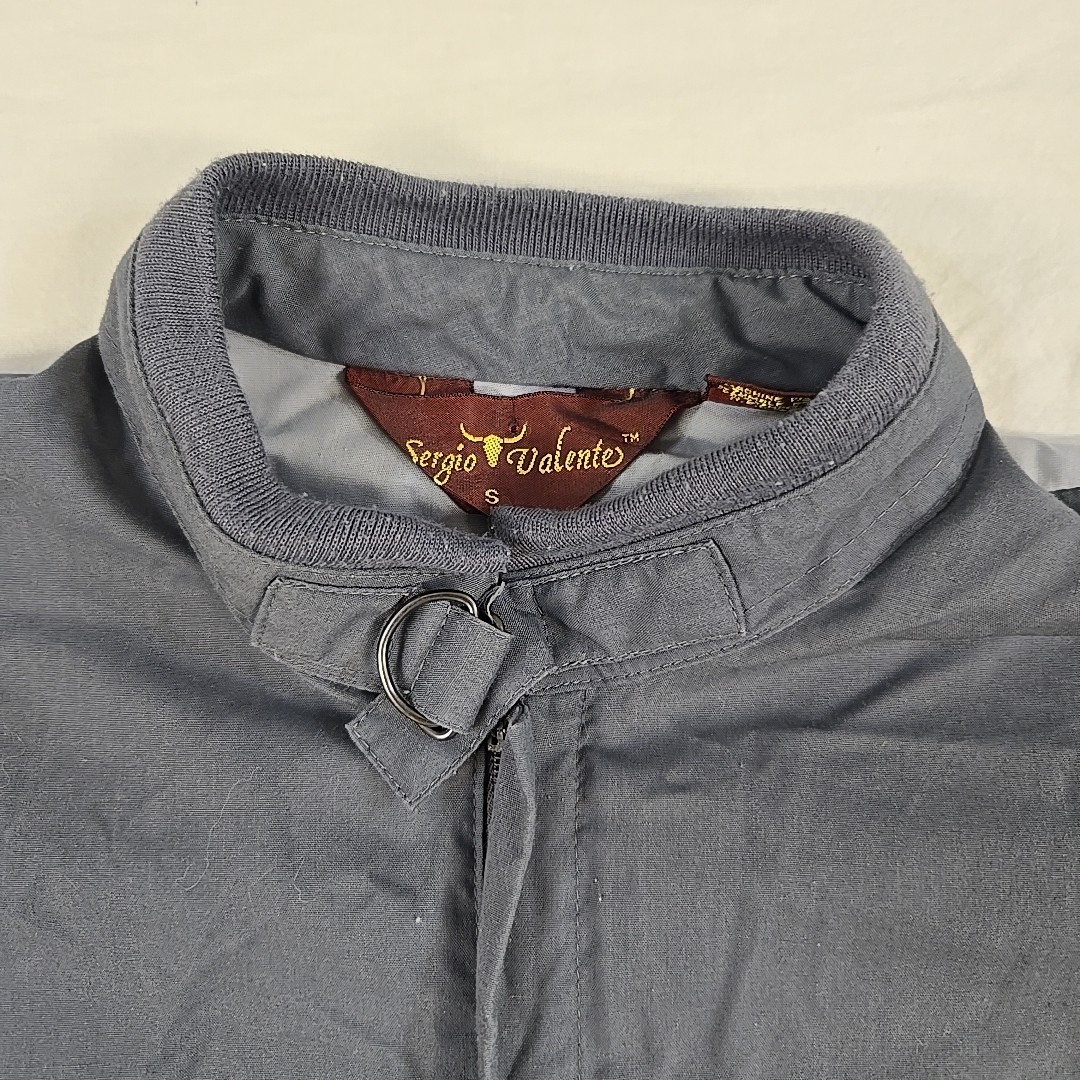 Vintage Sergio Valente 80’s Snap Sleeve Shirt Size Small Gray