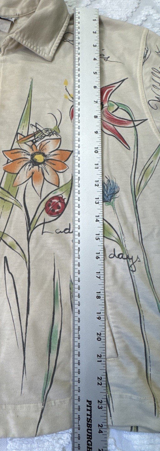 VTG Y2K/90’s Artsy Jacket By Nikki Boho/cottagecore/grandma/floral/garden/bees