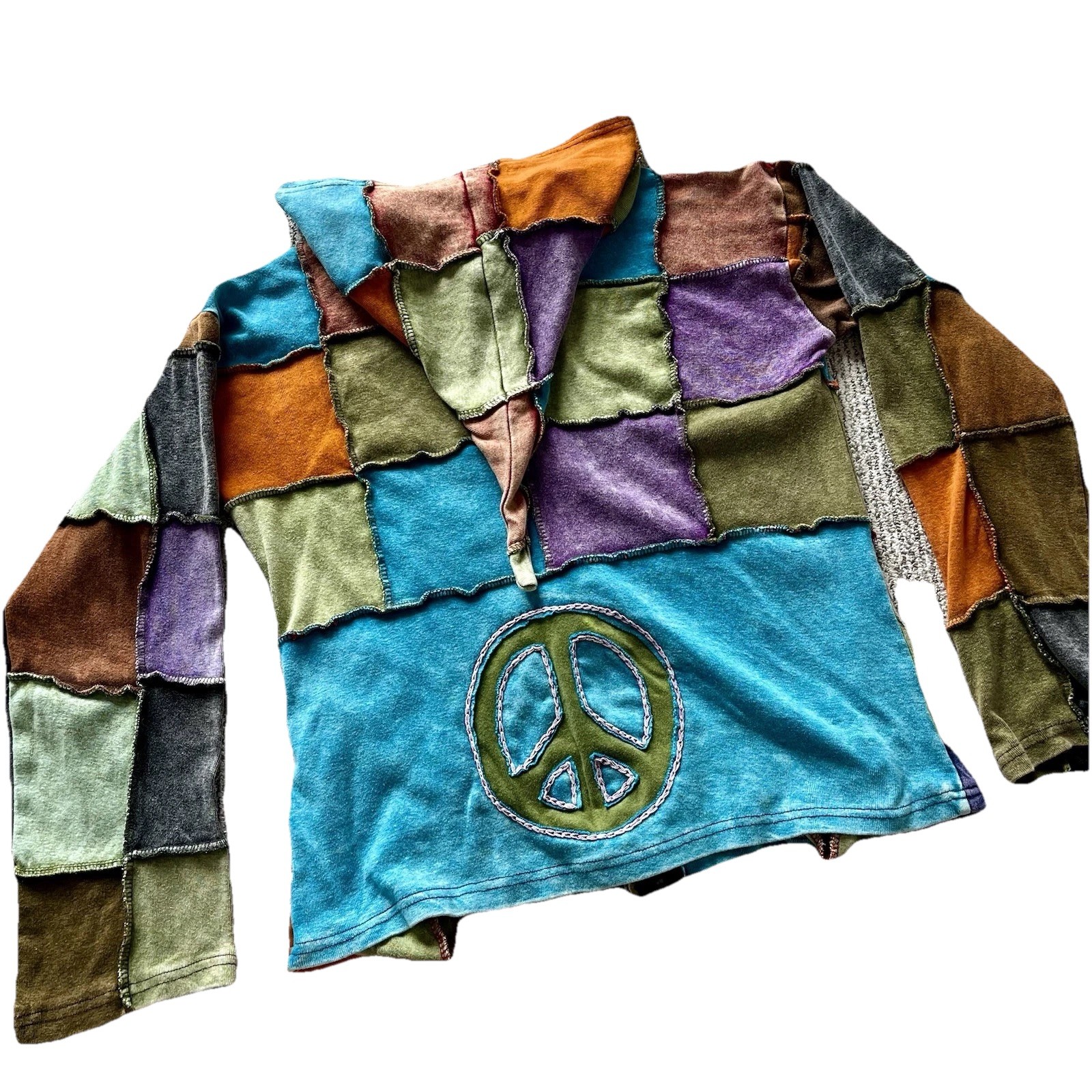 Rising International Jacket Boho Festival Women Quilted patchwork Hippie Large