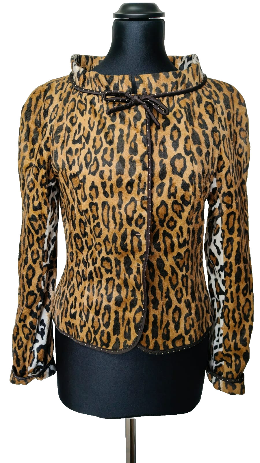 MOSCHINO CHEAP AND CHIC ANIMALIER LEOPARD JACKET 2002/05 VINTAGE AEFFE J1026