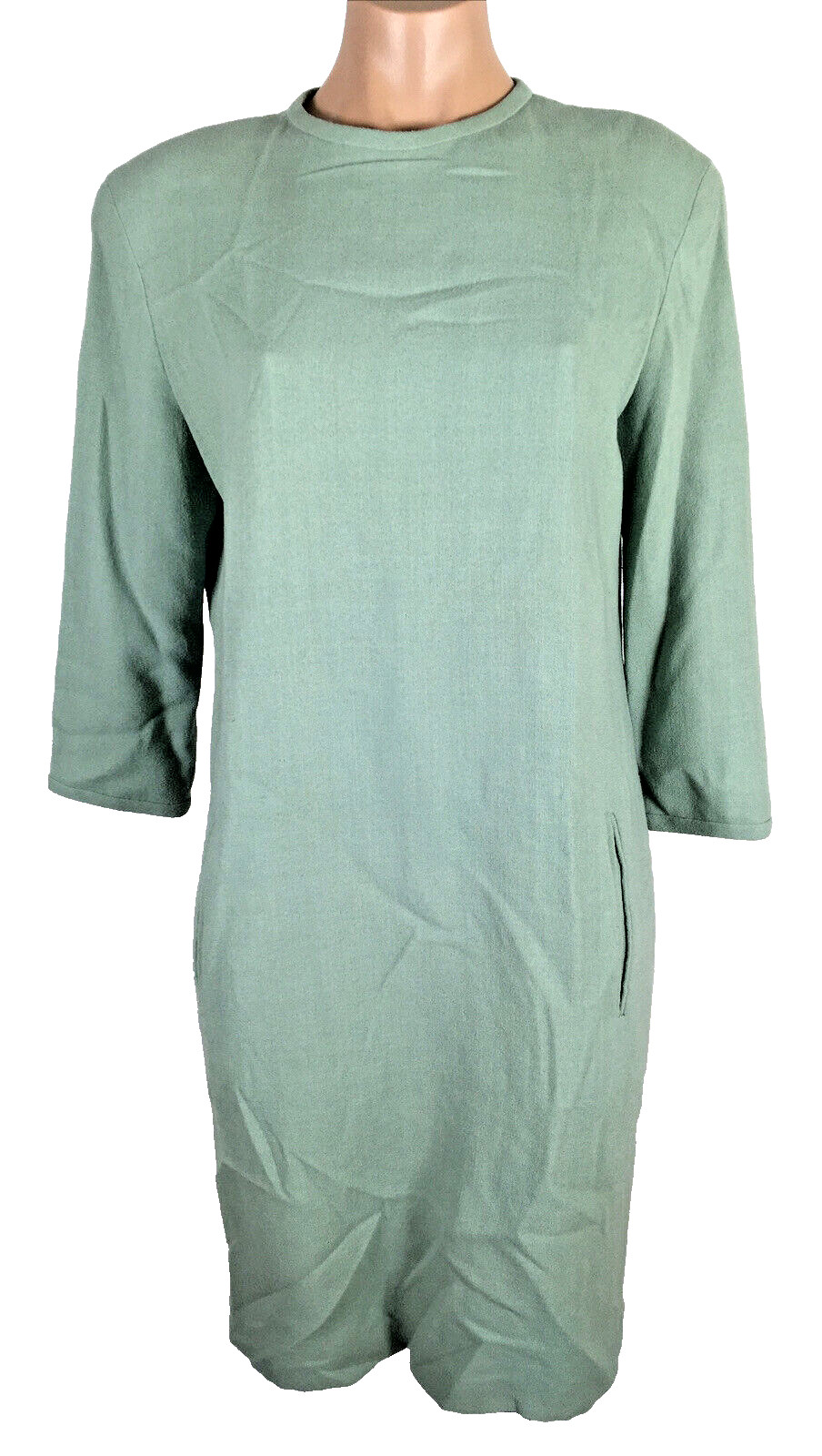 Stanley Platos Martin Ross Mint Green Cocktail Dress Business Work Long Sleeve 8