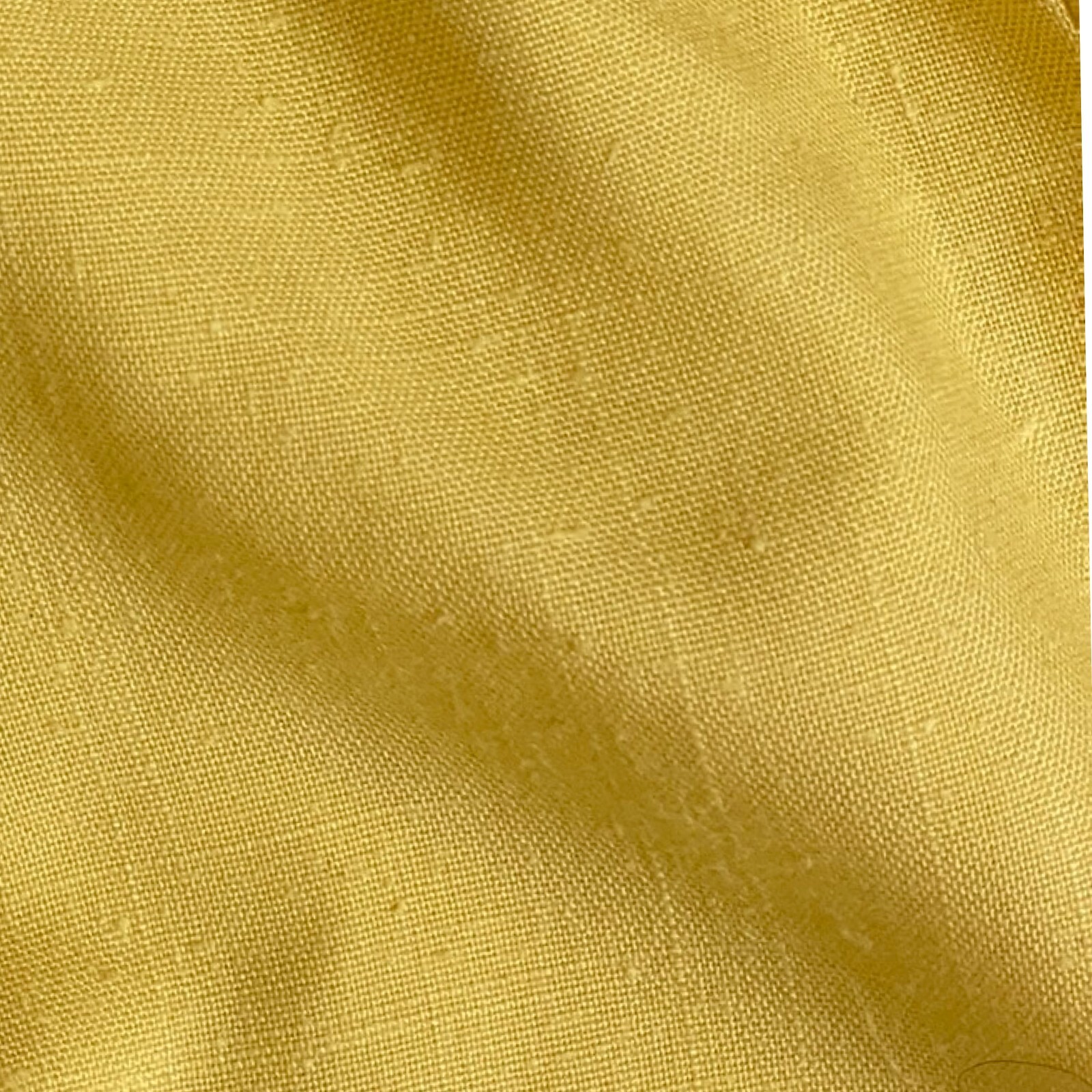 Vintage Woven Rayon Yellow Skirt Size XL/1X 33-36″ Elastic Waist 1970s Handmade