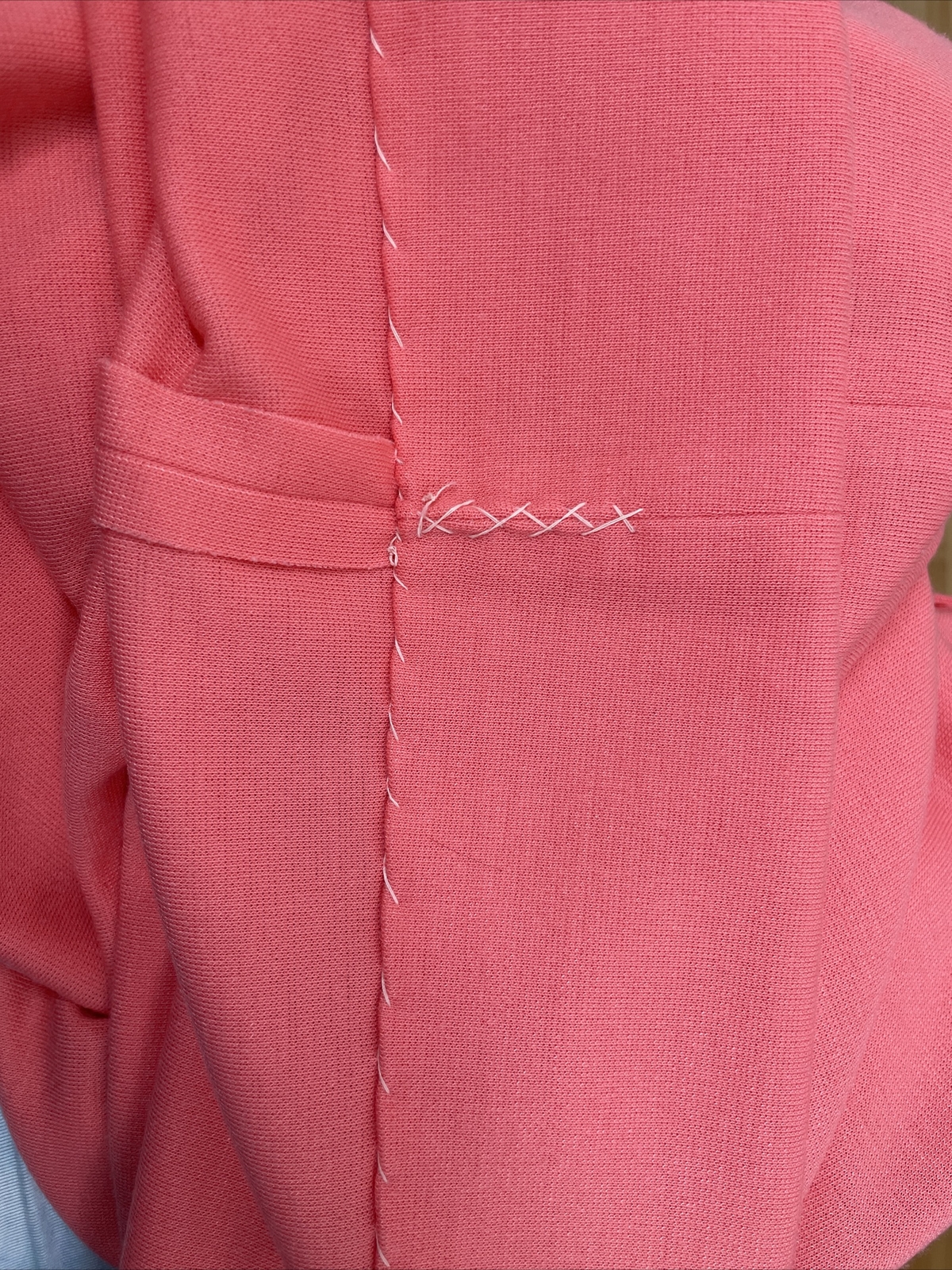 Vtg 60s Schrader Sport M/L 42″ Chest Coral Pink Orange Knit Dress