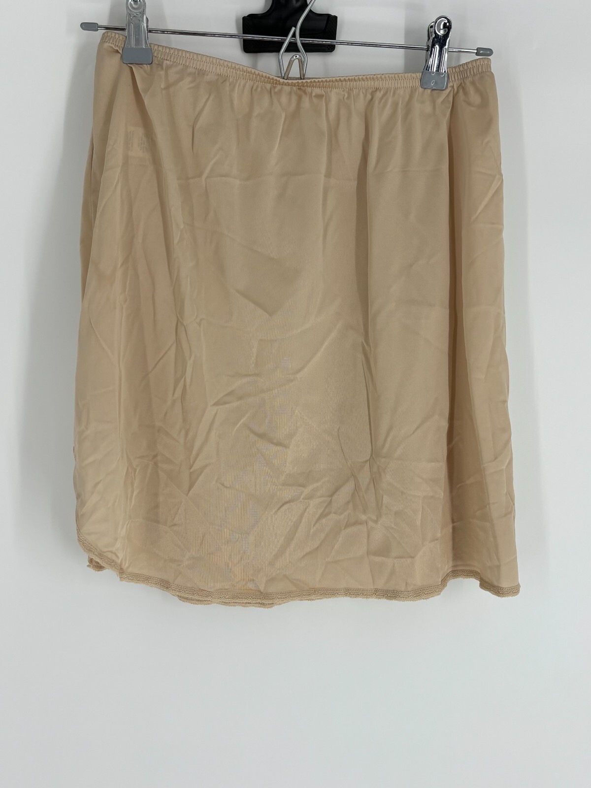 Vanity Fair Vintage Beige Cream Slip Lingerie Skirt Women’s Size Medium
