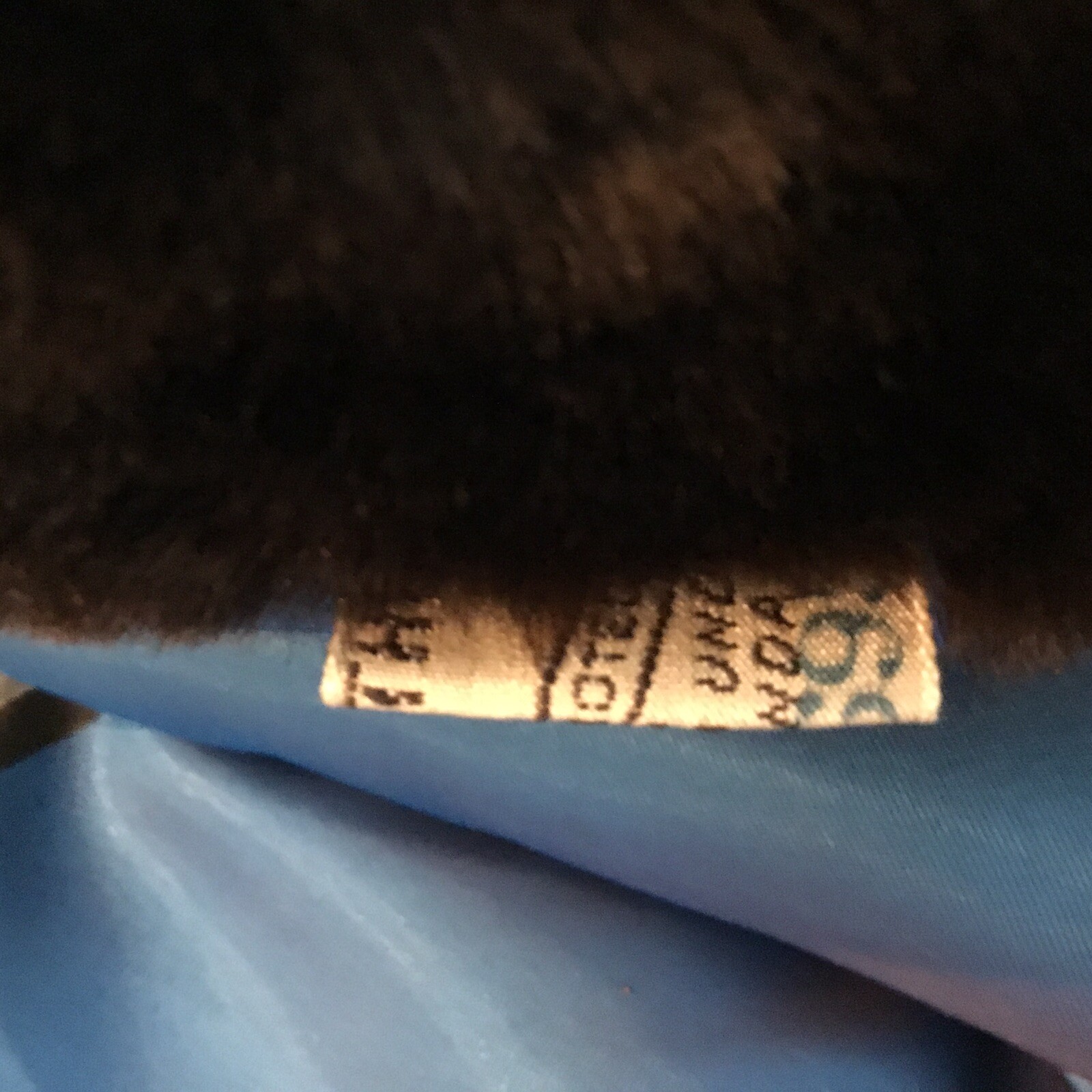 Vintage Fur Jacket Mouton Famous-Barr Fur Salon S initials in lining JHC