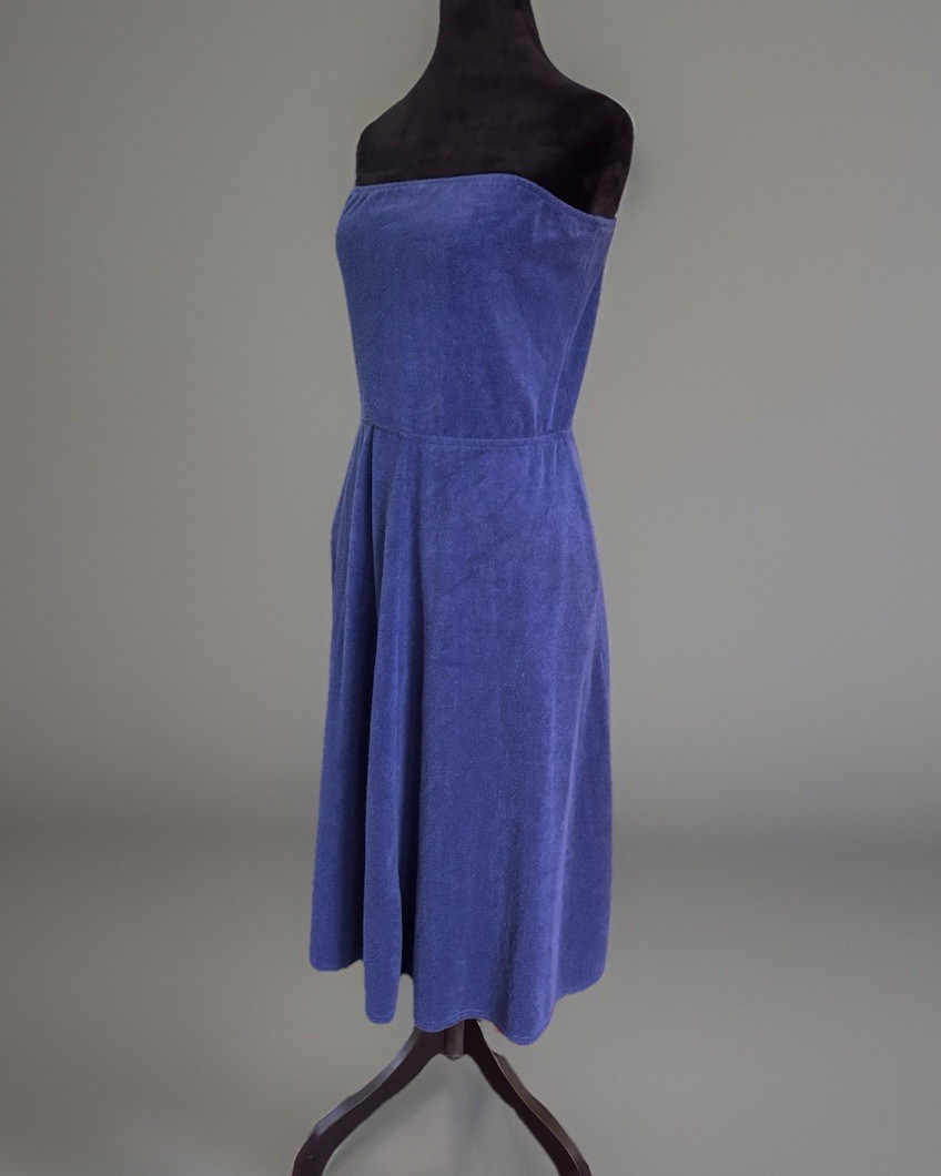 VTG 70s Catalina CALIFORNIA Terry Cloth LOUNGE Dress.S/M