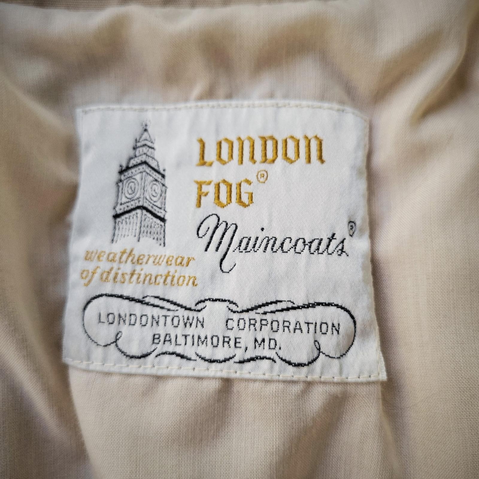 London Fog Trench Coat Vintage 1970s Maincoats Weatherwear Petite Size Women’s