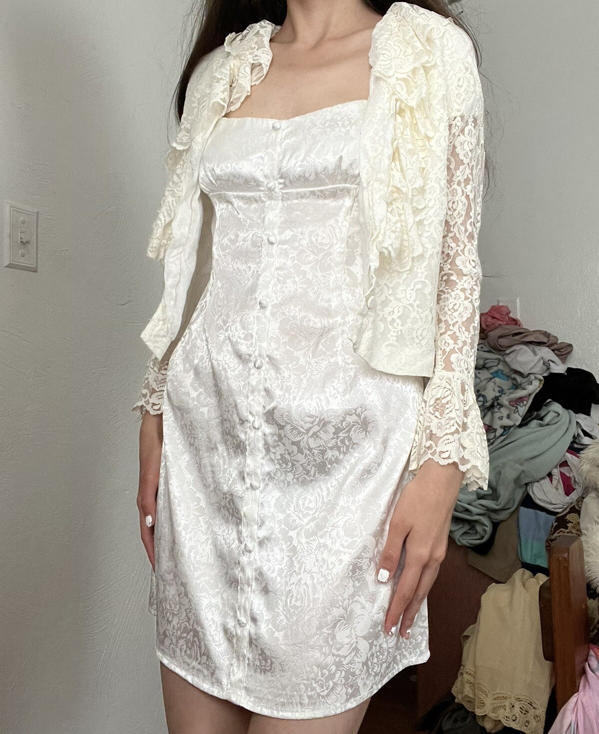 vintage alice stuart lace peasant bohemian victorian blouse