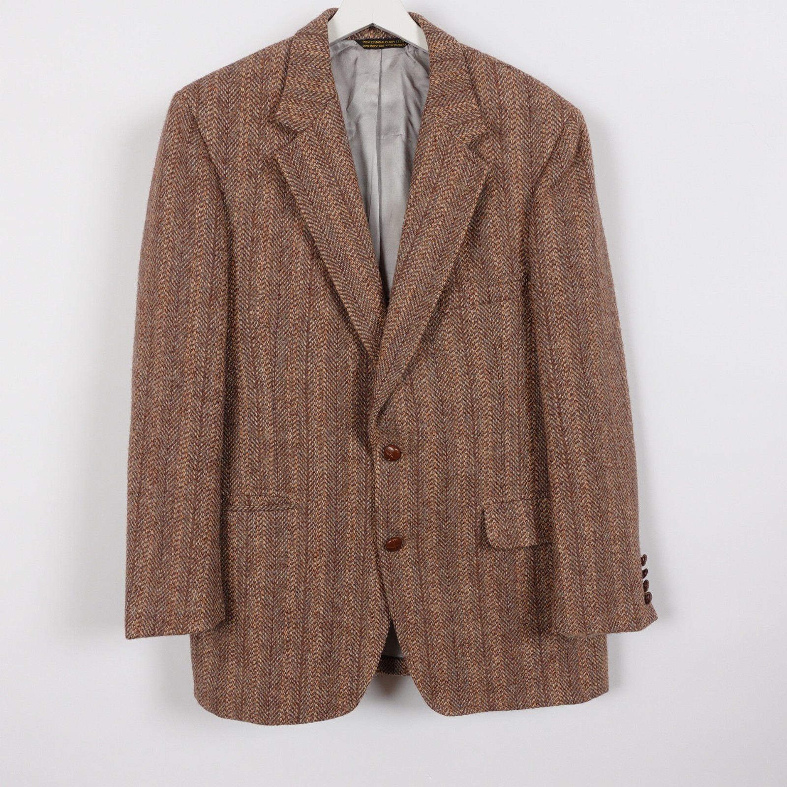 Harris Tweed Blazer Land’s End Charter Collection Herringbone Wool Jacket 42 R