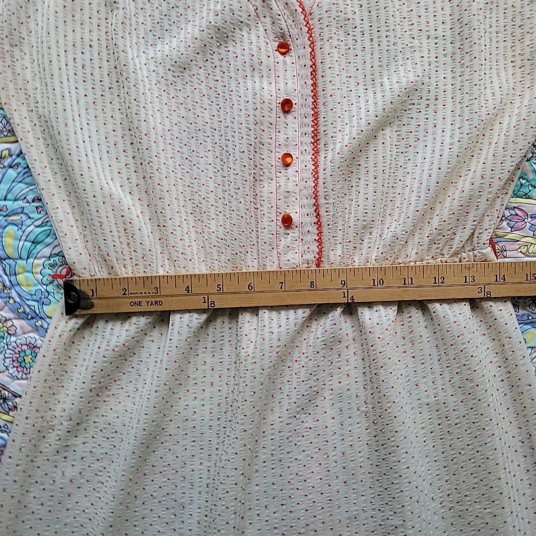 Vintage Jerrie Lerie 50s 60s Midi Dress Size M Polka Dot Rockabilly Feminine Red