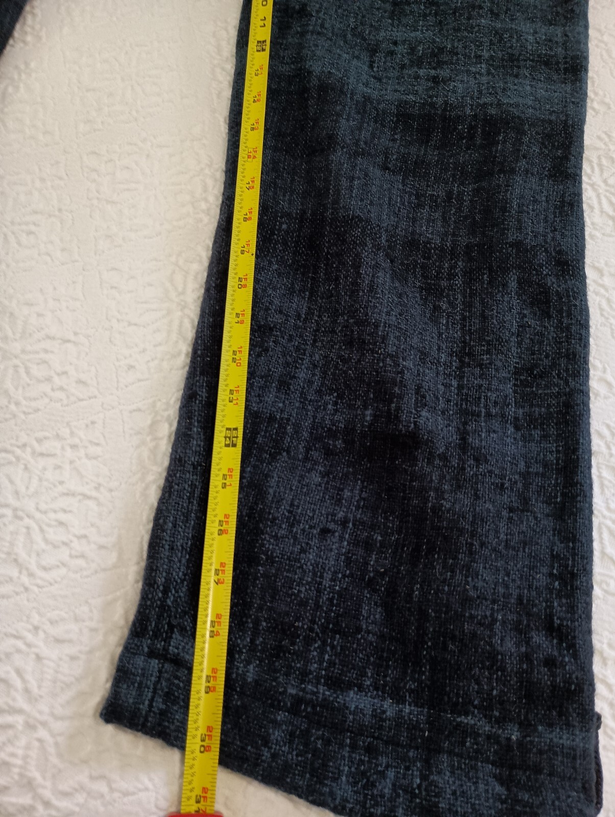 Vtg Amano 100% Wool Blue Tweed Drawstring Waist and Ankle Sz S Tall Womens Pants