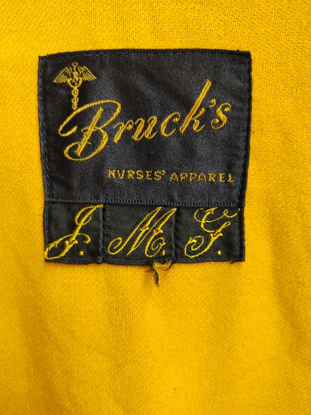 BRUCK’S Navy Blue Wool GSPN Nurses Uniform Cape Vtg 50s-60s Medical Geneva NY