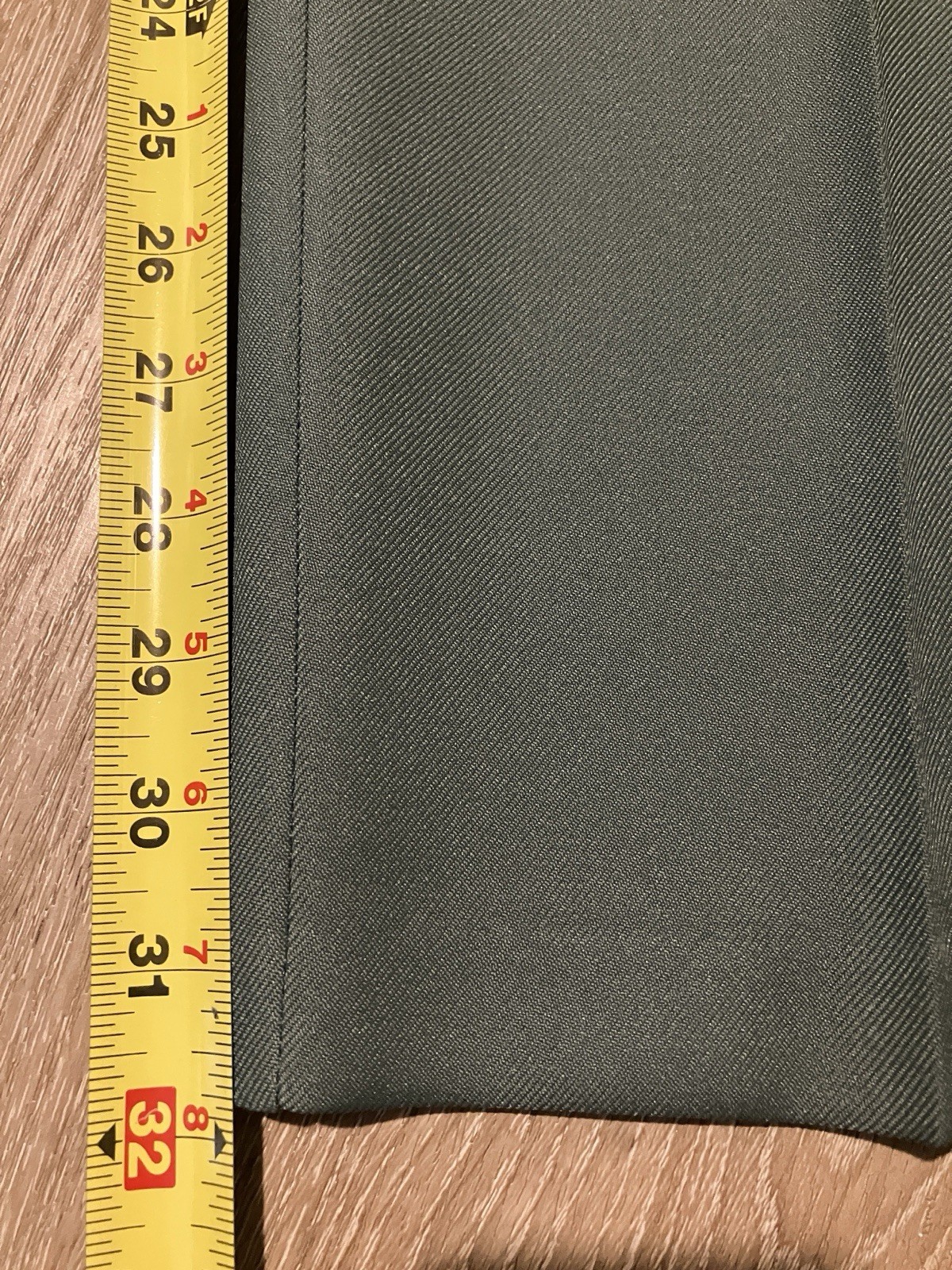 Vintage Bobbie Brooks Womens Pants Size 26×32 ILGWU Sage Green Trousers Business