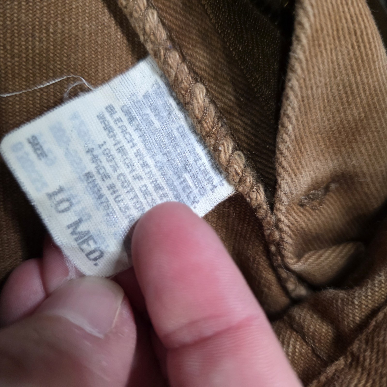 Vintage LEE Rivited Brown Denim Jeans Size 10 Medium