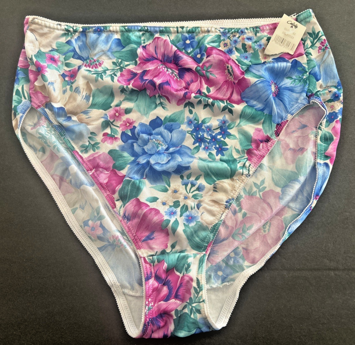 CARLISLE New Vintage Panties Womens Large FLORAL NYLON~SIZE 6~NWT~USA