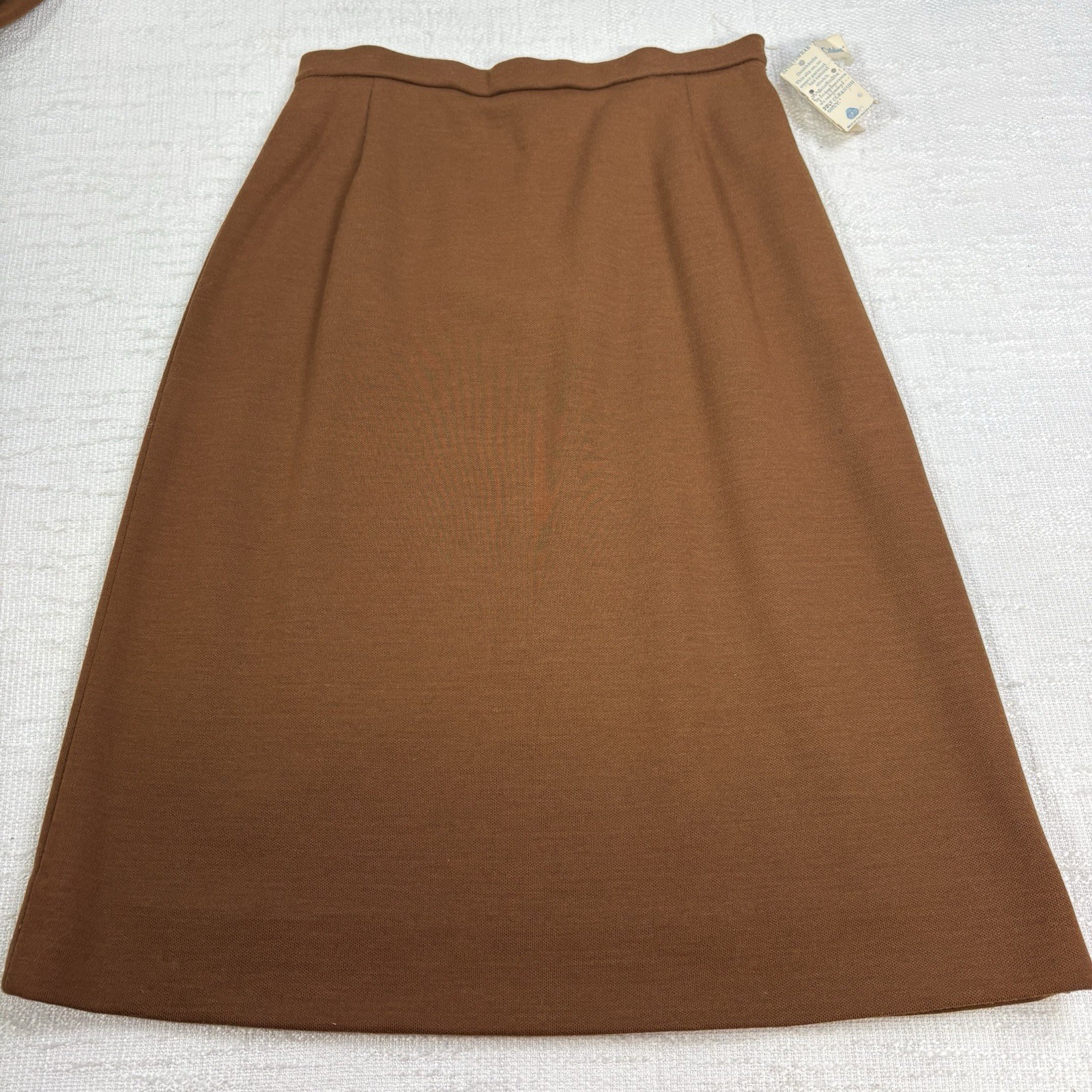 Vintage Catalina Wool Knit 3 Piece Set Top Skirt Pants Mod Chevron Womens NEW