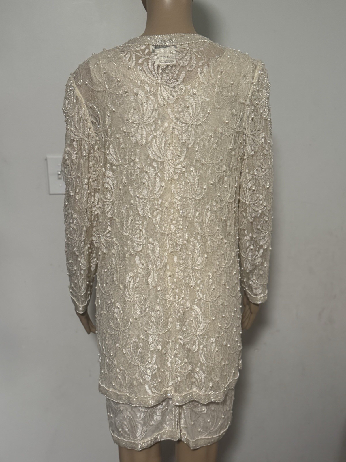 Brilliante By J.A. women’s evening cocktail party dress sequined beaded size S/M