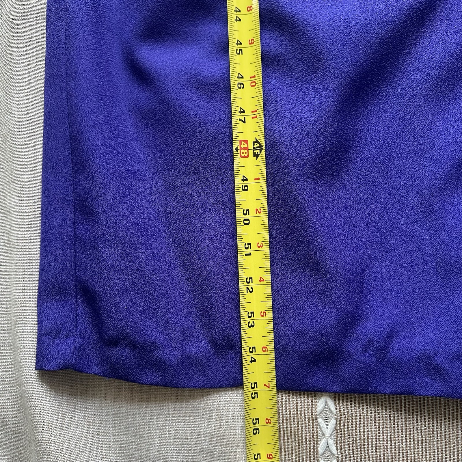 VTG 90s Alex Evenings Purple Maxi Dress 6 USA Square Neck Minimalist Elegant