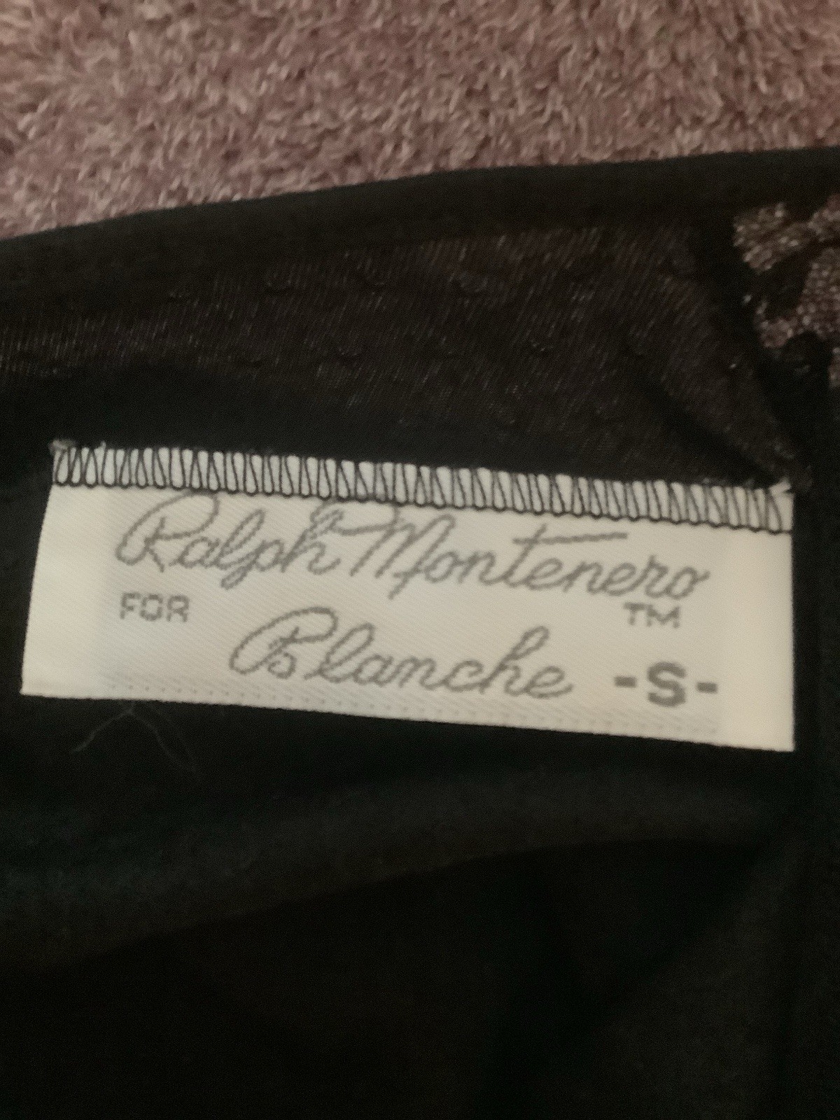 Ralph Montenegro Lingere Peignoir Black Lace Baby Doll Nighty And Robe Sz SM