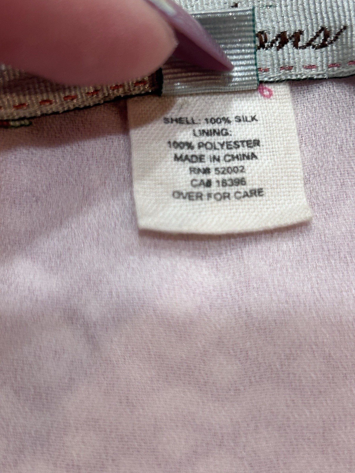 Vintage Intuitions 100% Silk Tiered Ruffle Midi Skirt Blush Pink Geometric L
