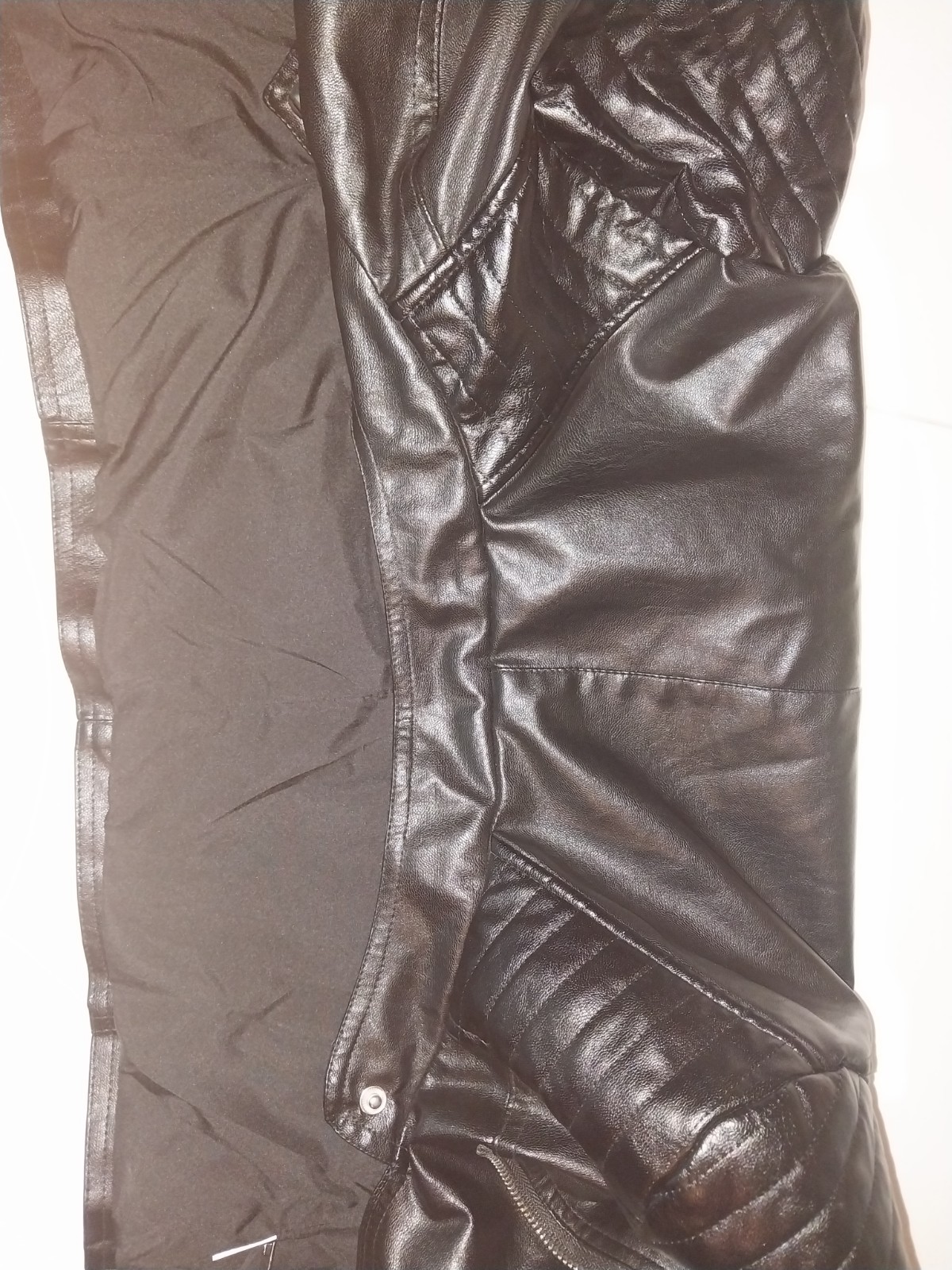 VTG PVC RUBBA CAFE JACKET SHORTY CROPPED HIPSTER SHINY SOFTY NOS S/34″ SPACEAGE