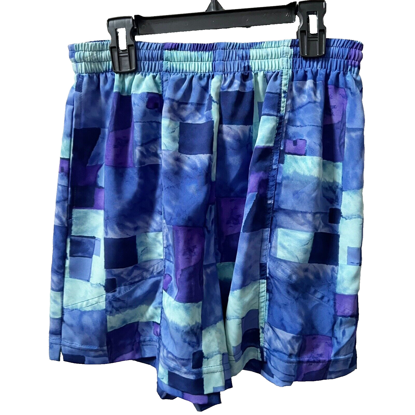 Vintage 90s Lily’s Of Beverly Hills Shorts Women’s S Tennis Blue Geometric Run
