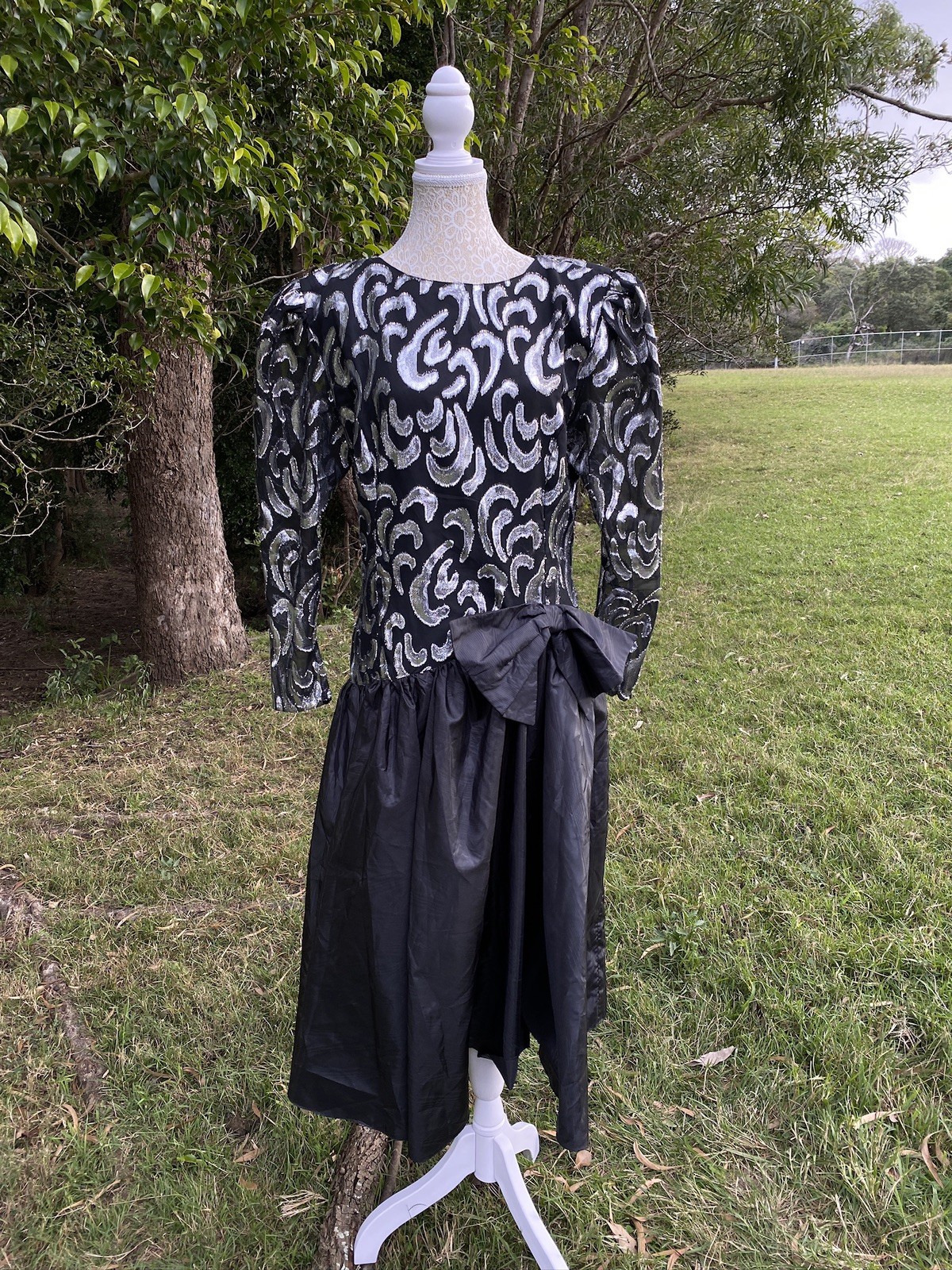 80s True Vintage Ricki Renee Sydney Retro Metallic Funky Pop Icon Dress Archival
