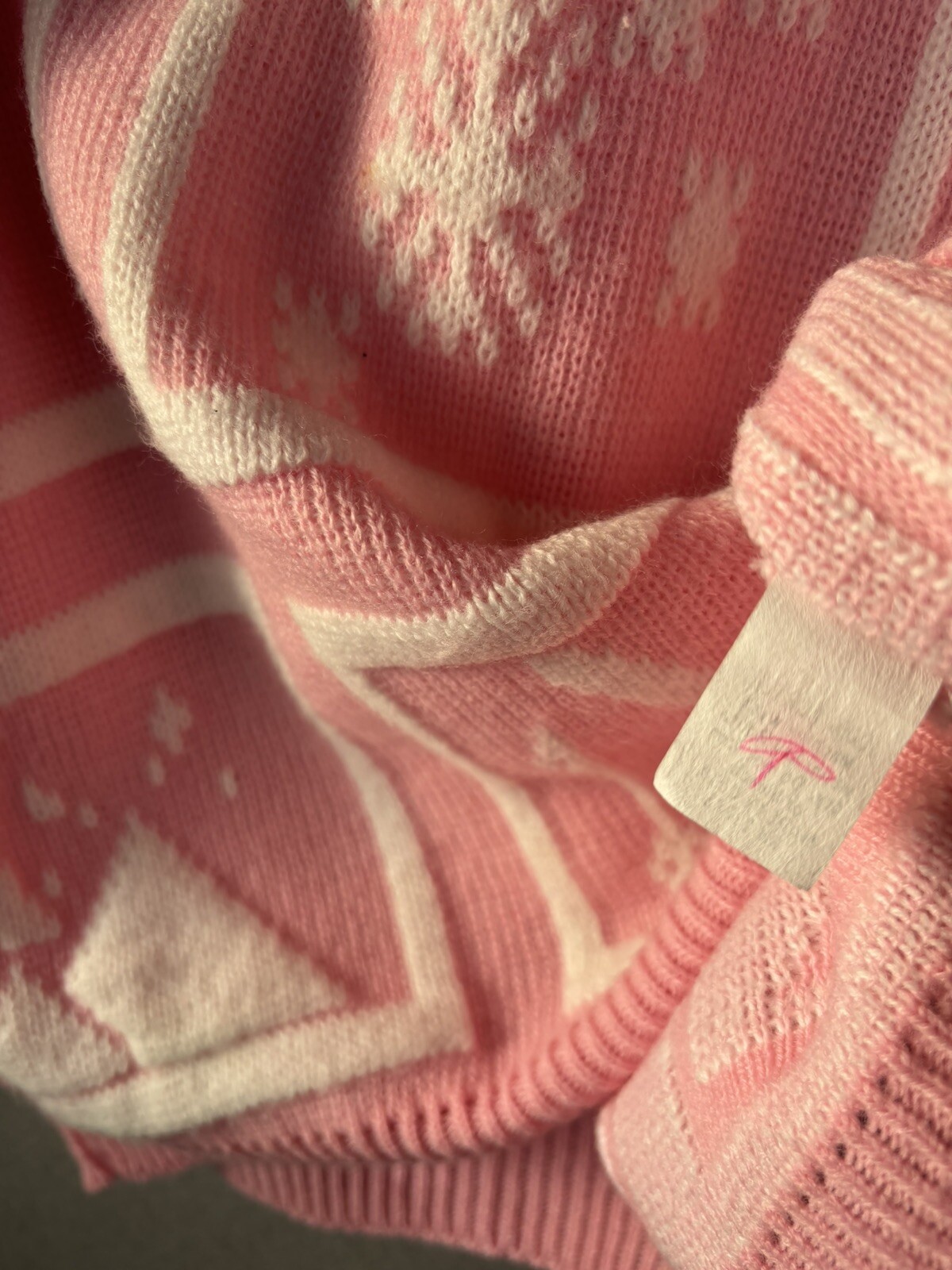 Vintage 80’s Adele Knitwear Sweater Women’s M/L Pink USA 3392