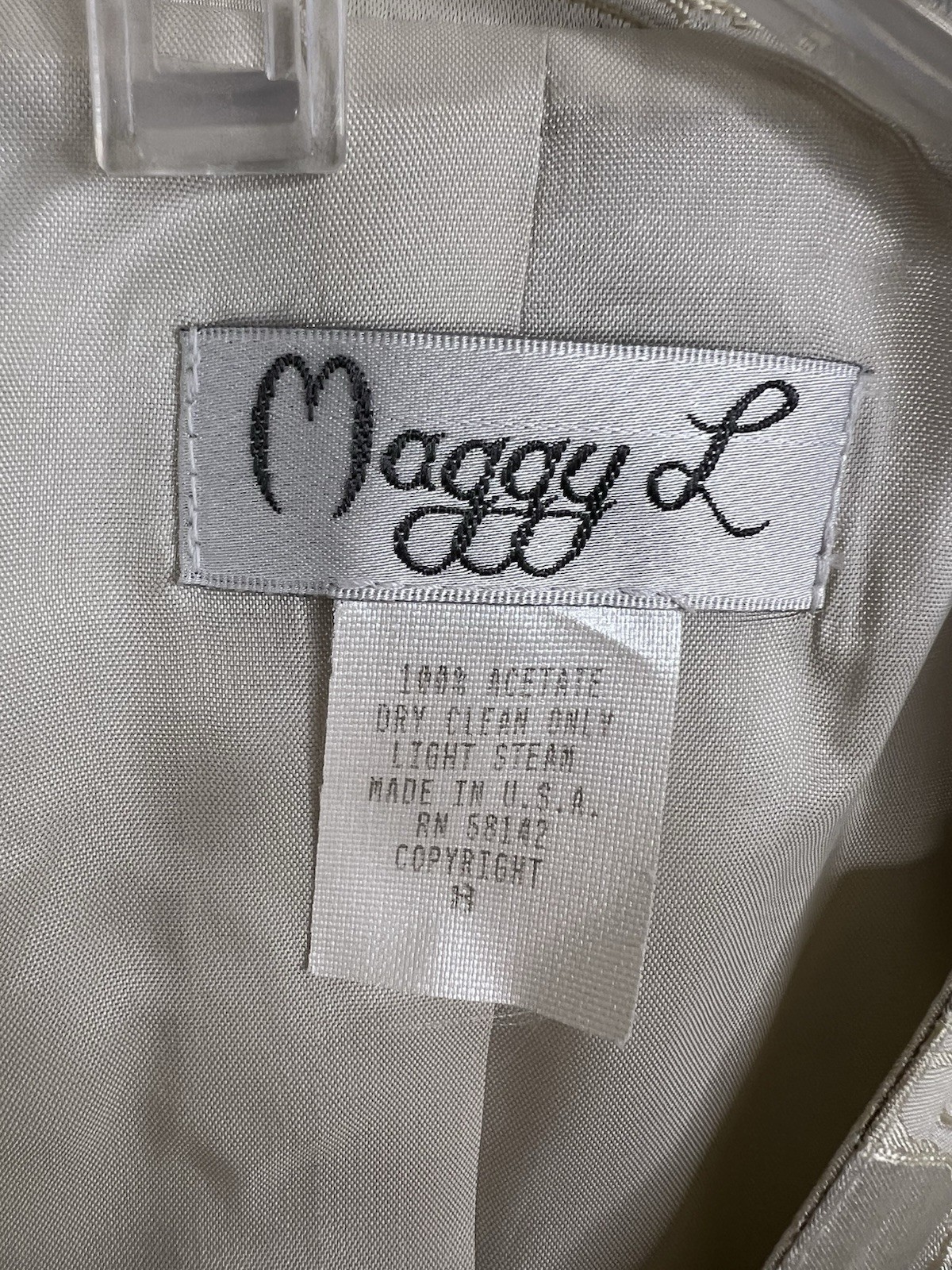 Vintage Maggy Skirt Suit Size 8 White on White Floral Pencil Skirt Wedding Party