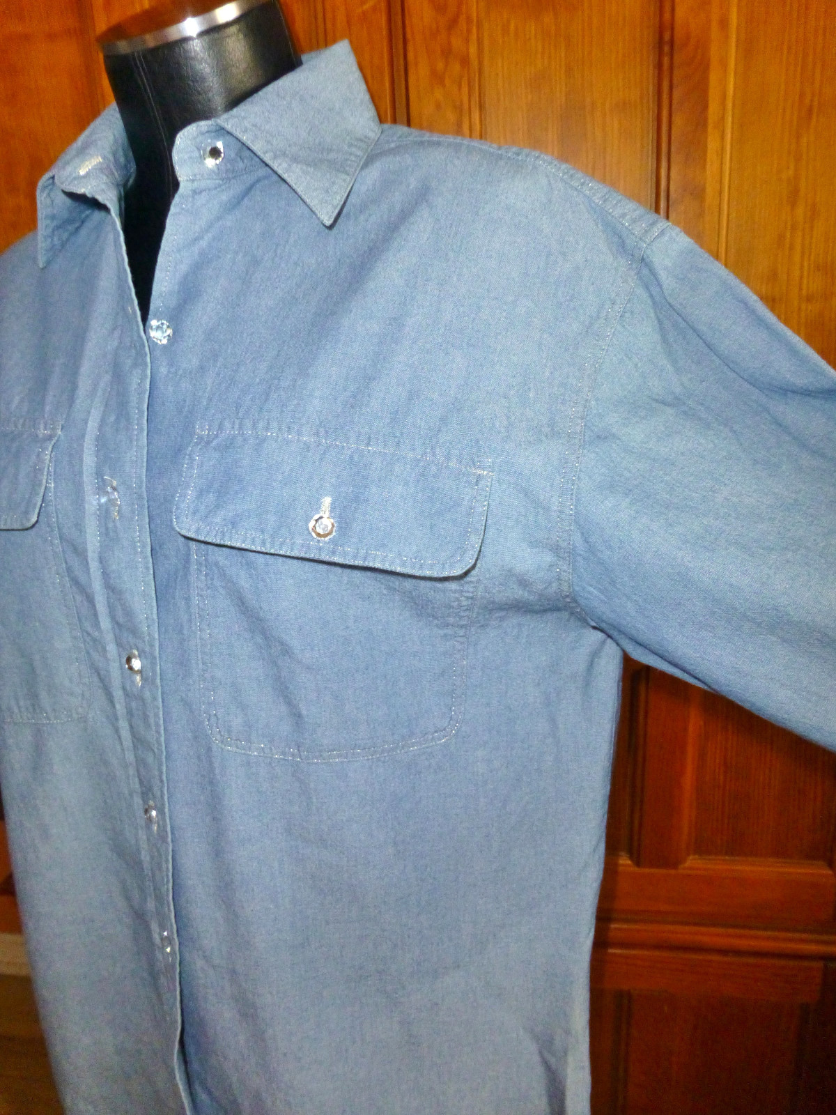 Vtg 90s KORS Michael Compagania ITALY Cotton Crystal Buttons Shirt BLOUSE TOP S