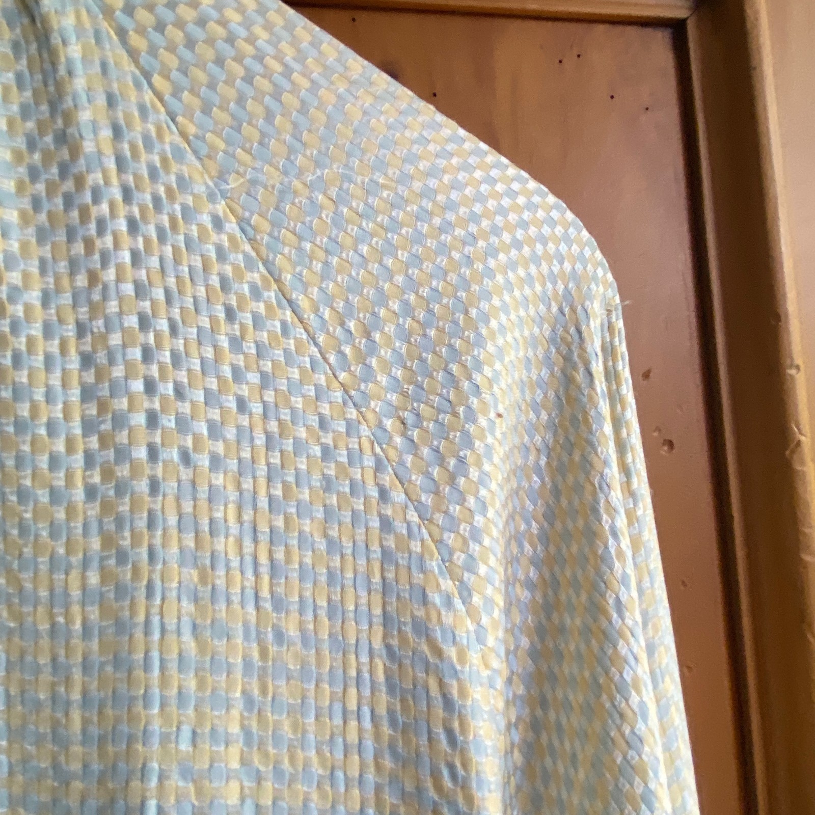 1980s Geoffrey Beene x Neiman Marcus silk cloque Shirt Dress Long Sleeve 12 S/M