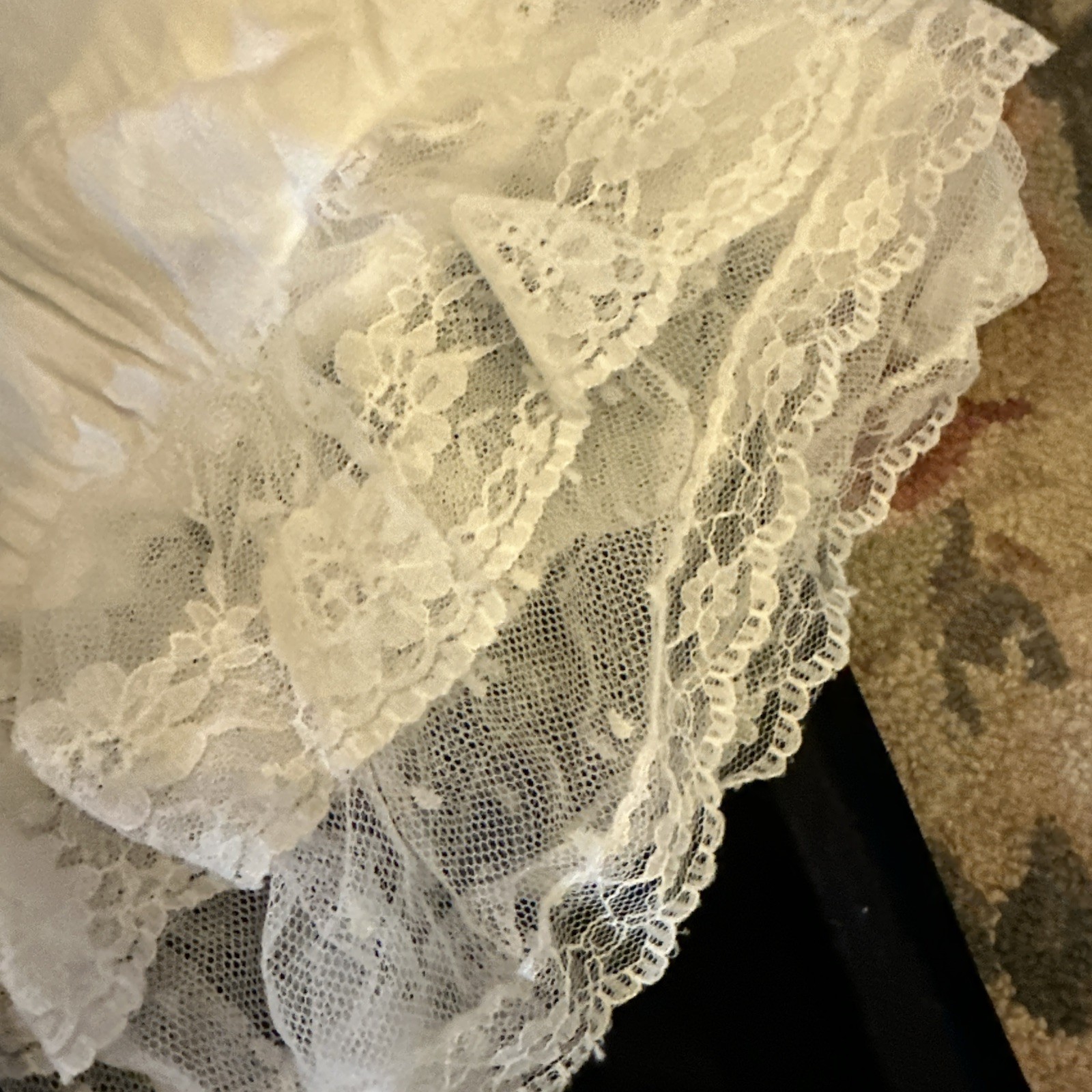 Women NIGHTGOWN 2x Romantic Cottage Core, wedding fabulous lace