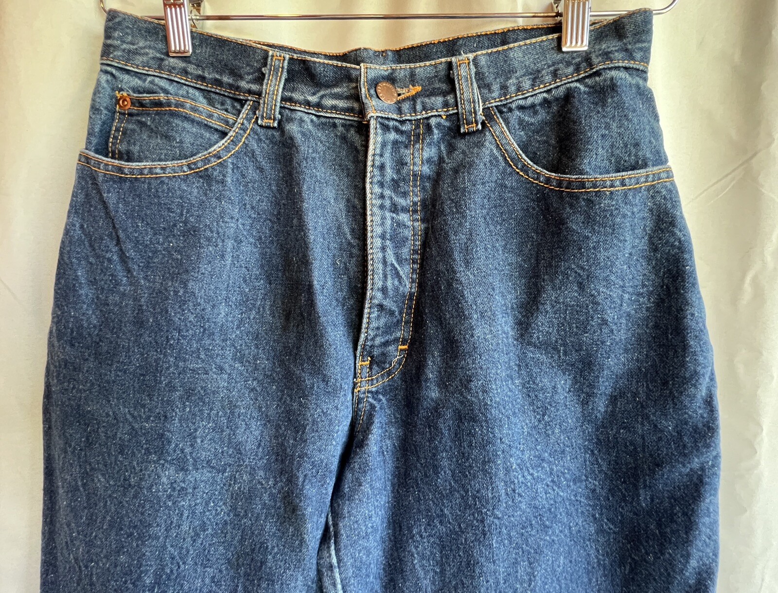 Brittania EL PASO Jeans Leather Patch USA Women Cut A439 Style 6751-2 VINTAGE 14