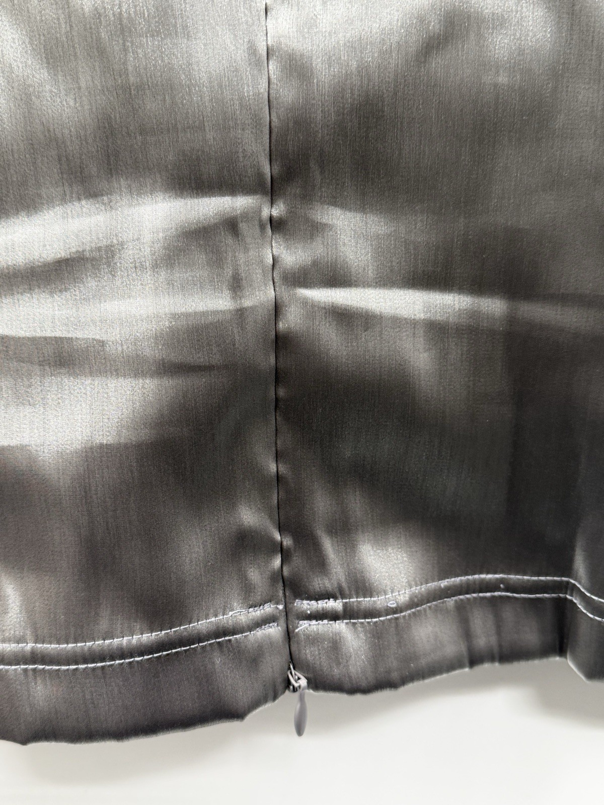 Cachet Silver Metallic Pleated Jacket Blazer Size 8 Dressy Evening Career
