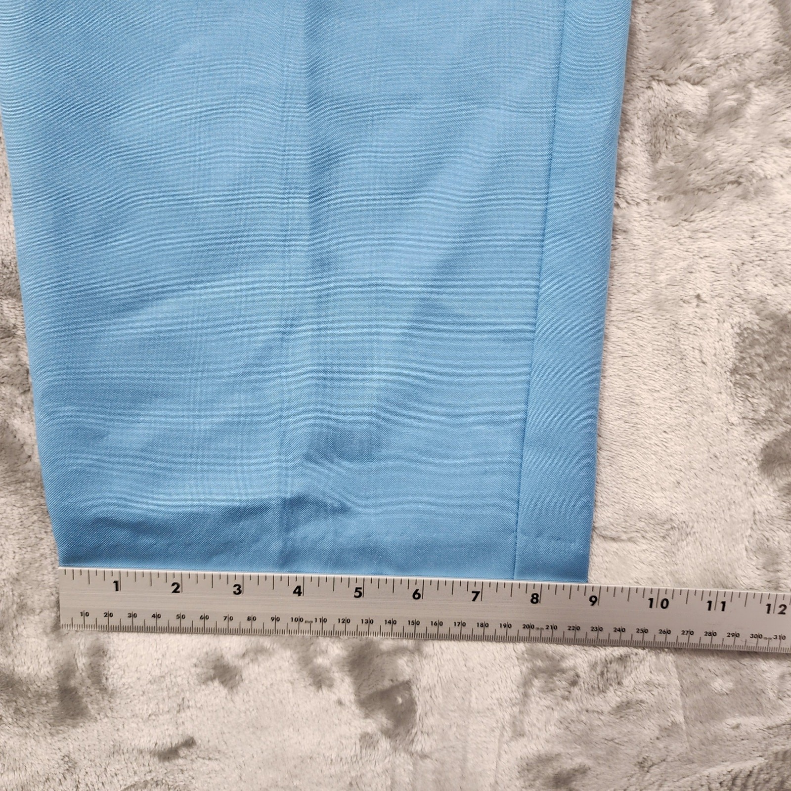 Vintage Sara Morgan Pants Womens 14P PETITE Blue Pull On Casual Comfort Pockets