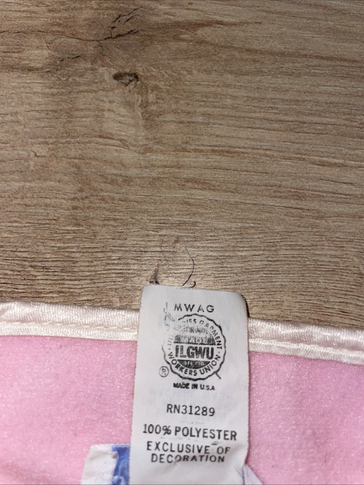 Vtg 1970s Wolverine Knitting Mills Pink Fleece Housecoat Robe ILGWU Union Made