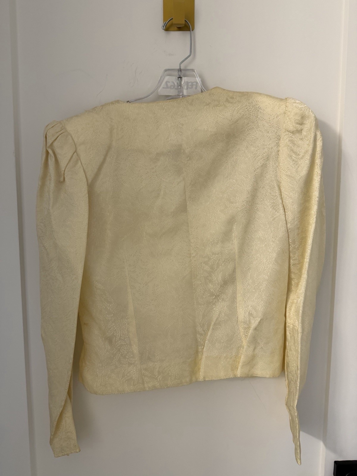 Dead Stock 80s Scott McClintock Ivory Embroidery Blouse Cottage Sz 10