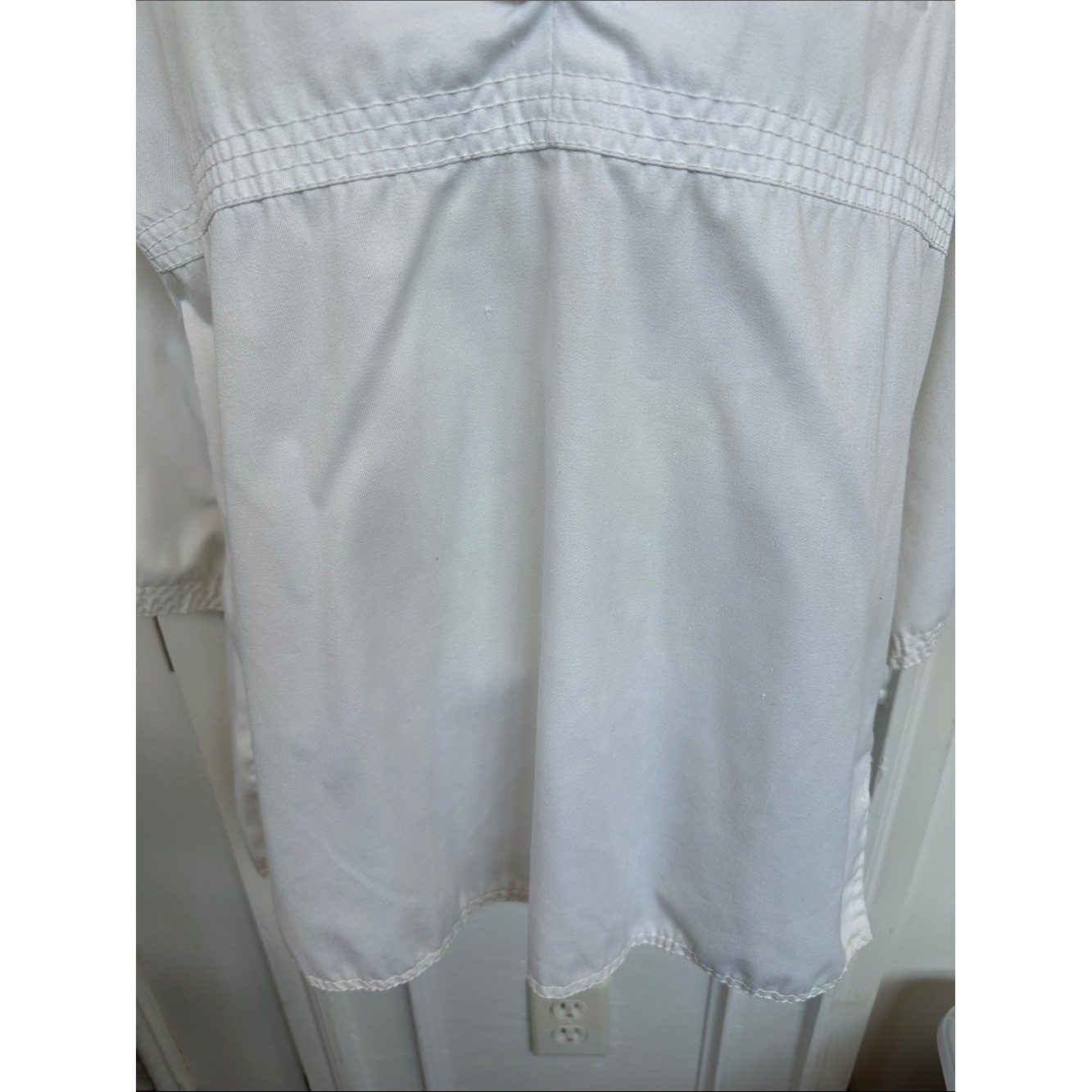 Vintage 60s/70s Patty Woodard White Sailor Collar Tunic Pullover Top/Jacket