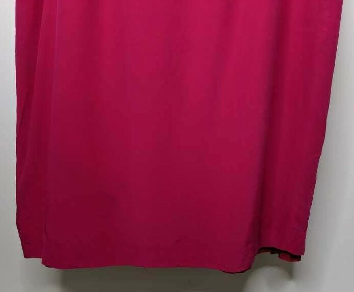Skirt Hot Pink Vintage Silk Anne French Midi Straight Pencil Below Knee Mod 12