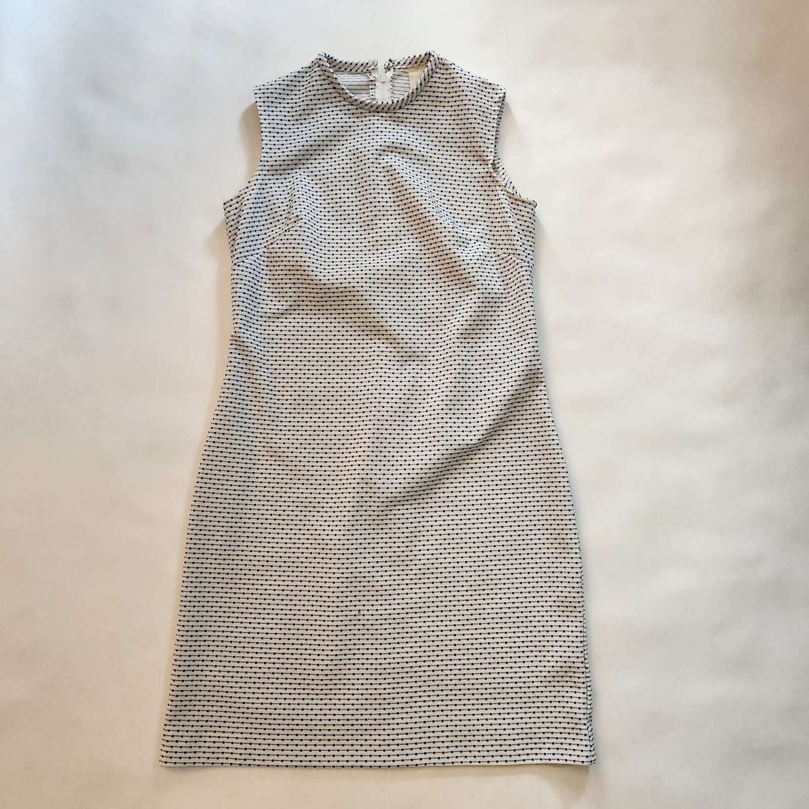 Vintage Sexy Classy Darted Sheath Dress Sleeveless Zip Back Not Lined Sz 15…
