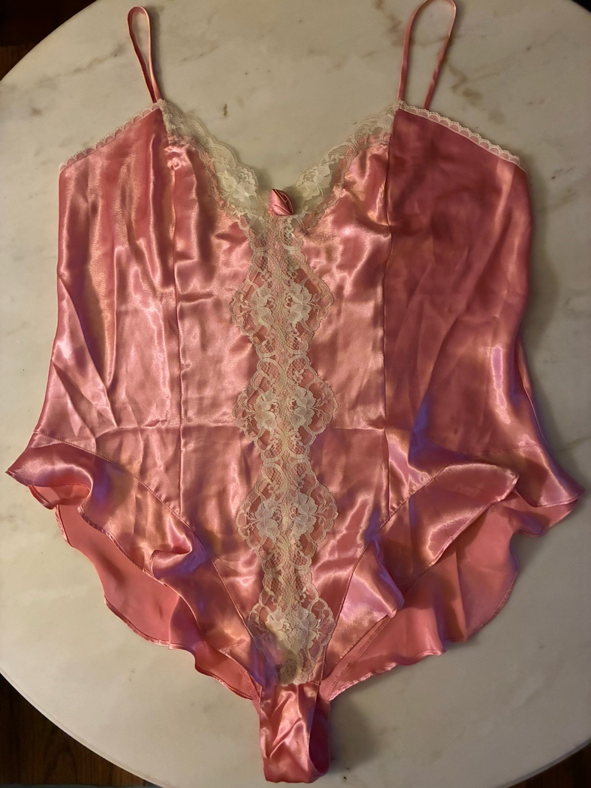 1980’s Vintage high waist Bodysuit by Delicates Plus size L lingerie Teddy New
